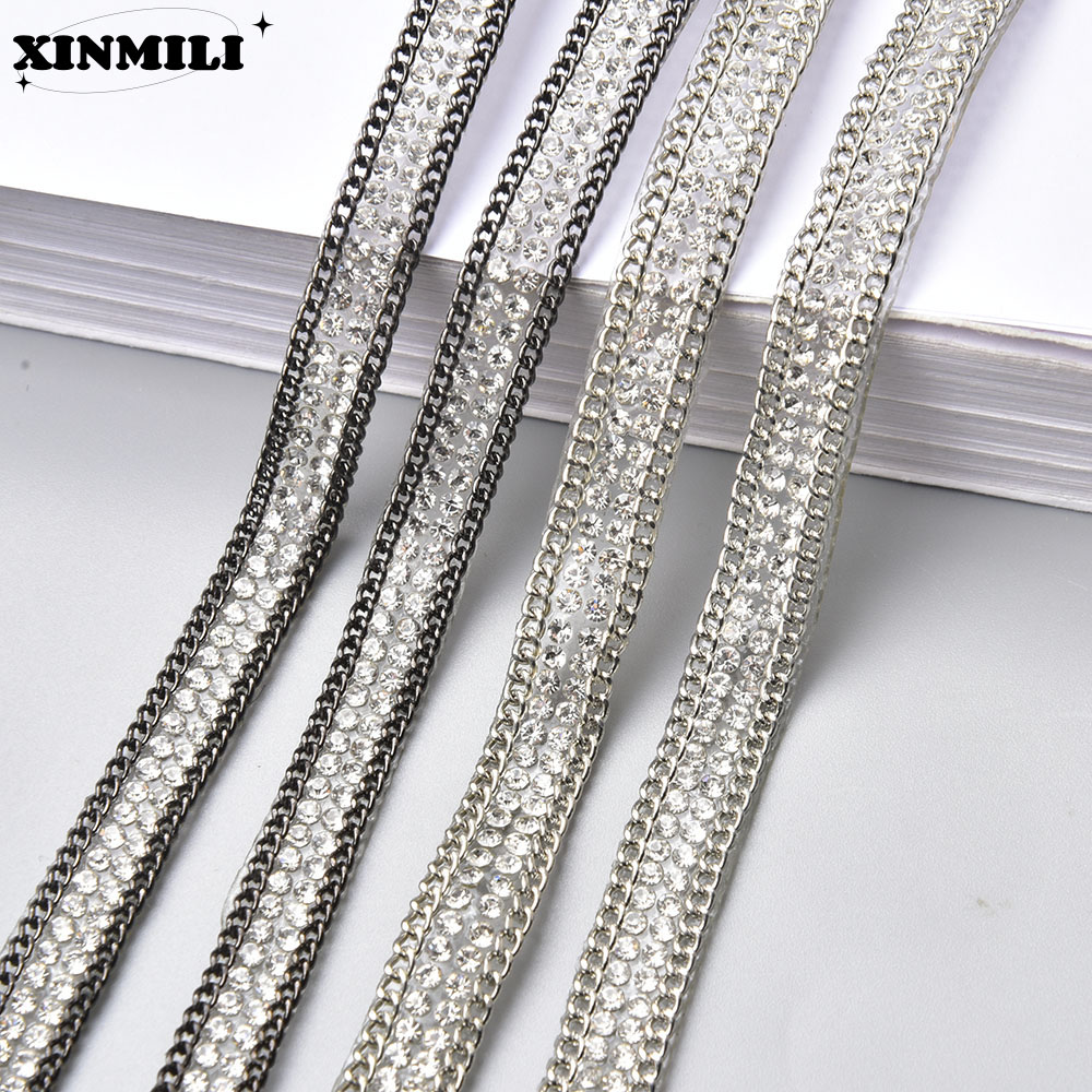 Rhinestone Banding Trim - Лента со стразами 8 мм, термоклеевая,