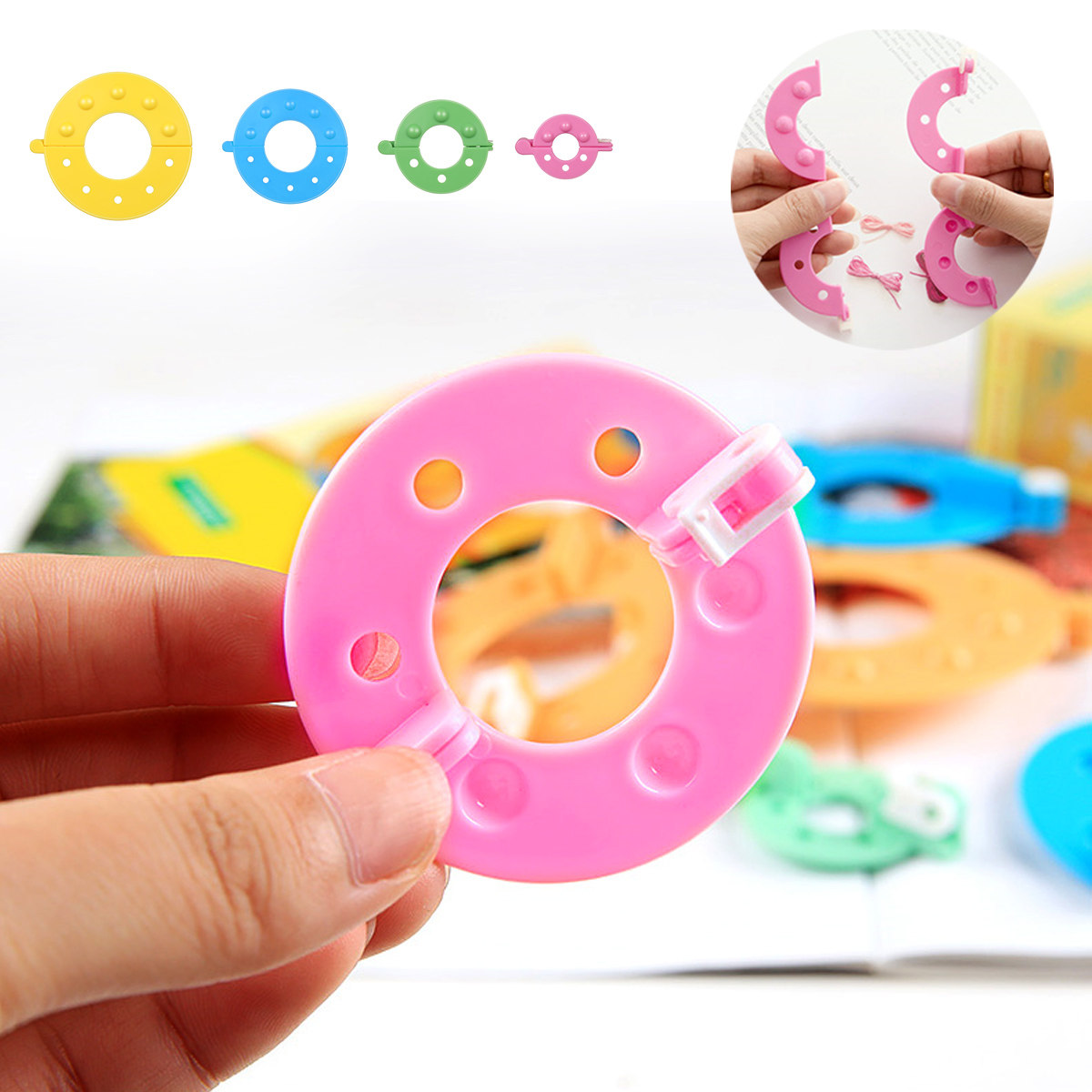 Pom Pom Maker Tool - Набор из 8 инструментов для изготовления