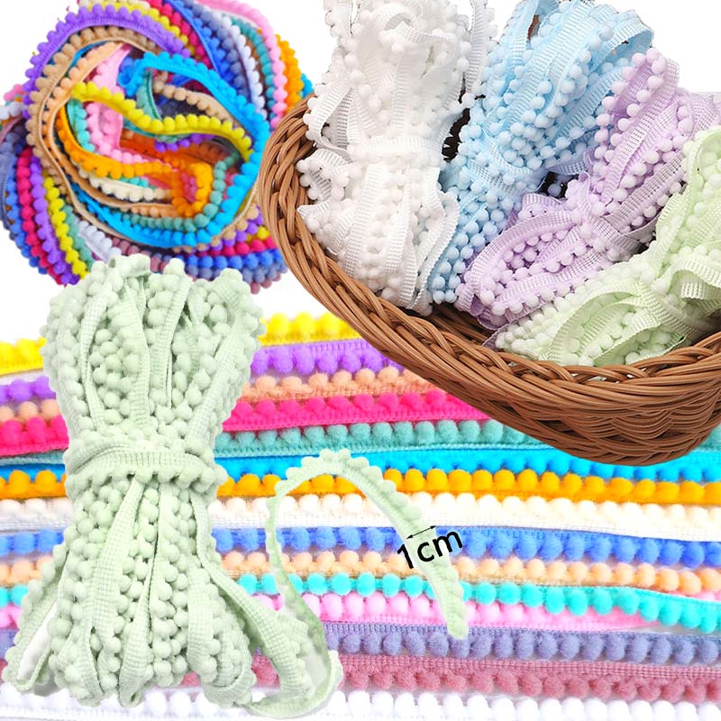 Лента с помпонами 1-10 метров, – обзор и цена Fringe Ribbon Sewing