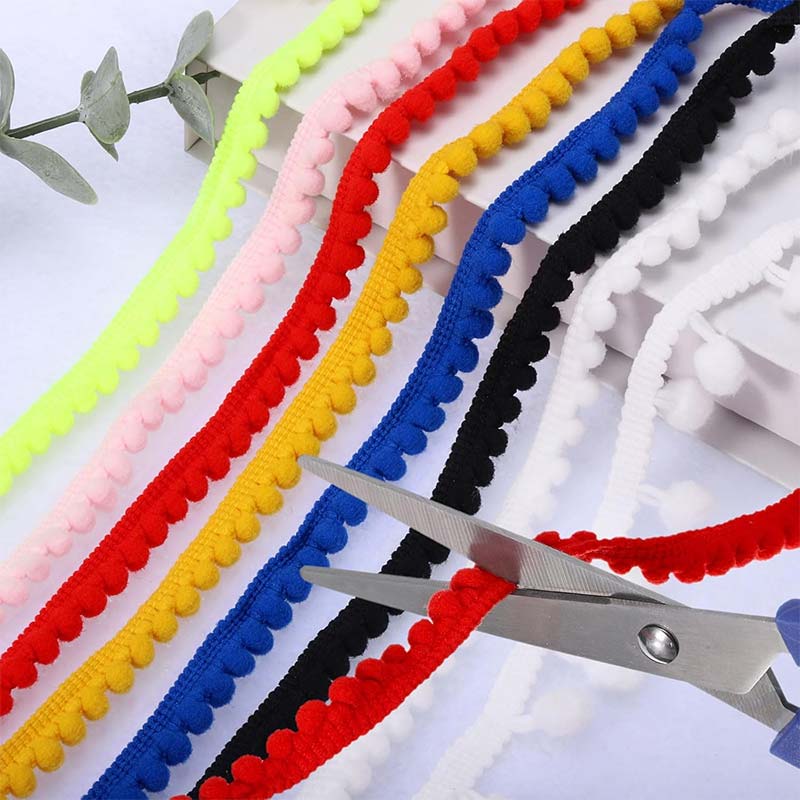 Лента с помпонами 1-10 метров, – обзор и цена Fringe Ribbon Sewing