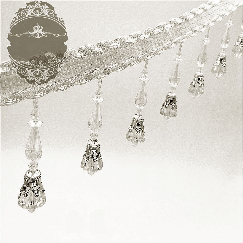 Бисерная бахрома с кисточками, – обзор и цена Beaded Trim Fringe
