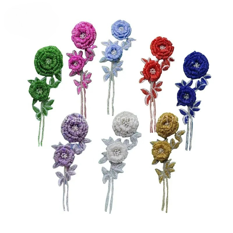 НОВЫЕ разноцветные цветы из би – обзор и цена Applique Patch Flower