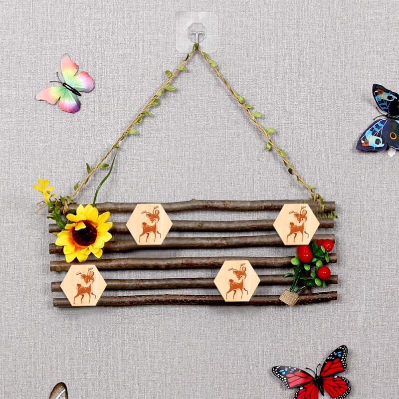 Деревянные шестигранные загото – обзор и цена Christmas Craft Embellishment
