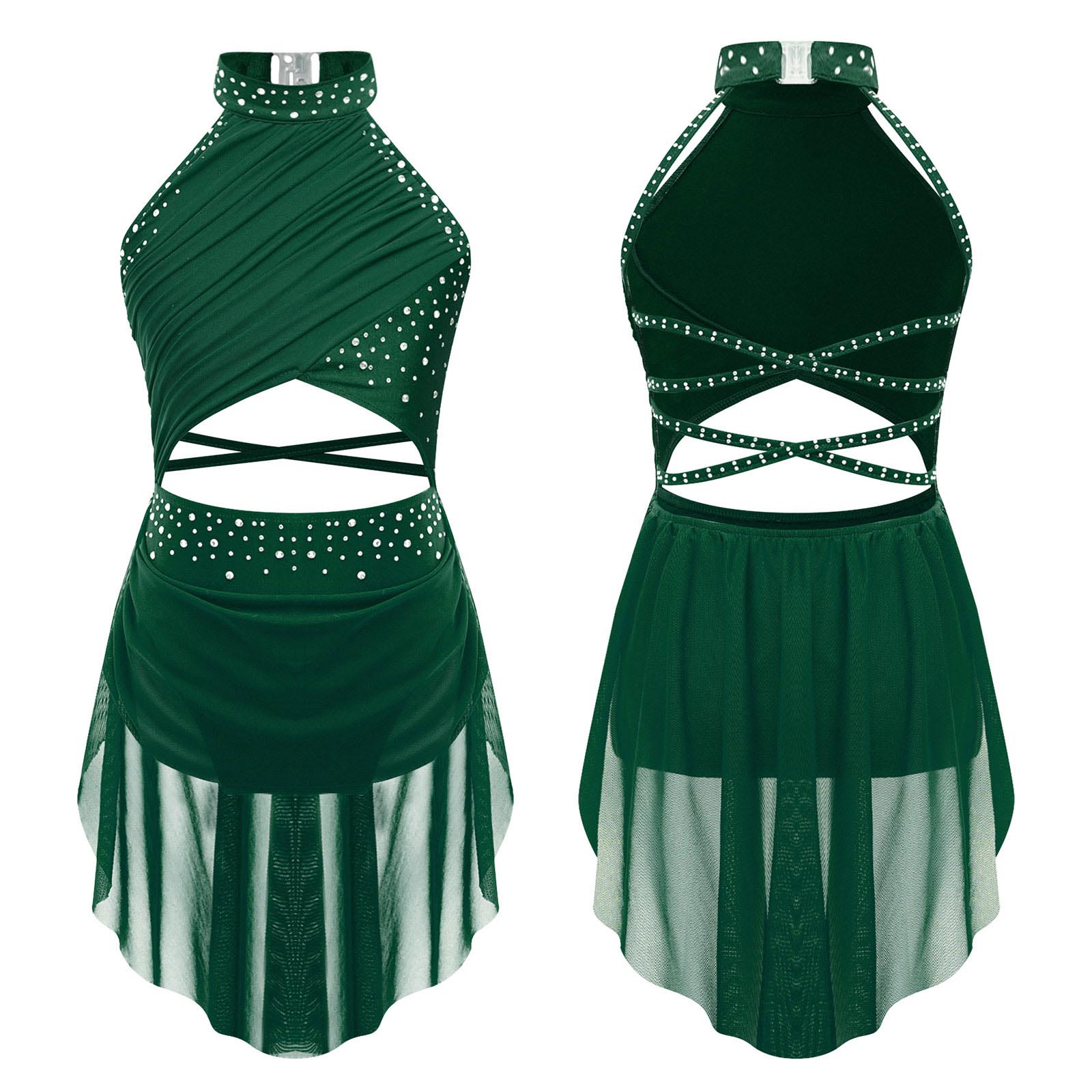 Платье для лирического танца д – обзор и цена Rhinestone Banding Trim